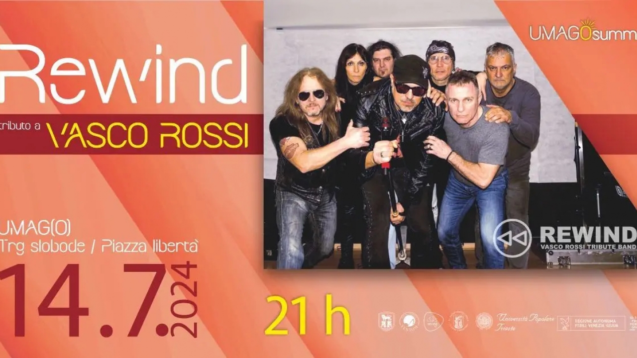 Rewind - Tributo a Vasco Rossi u nedjelju u Umagu