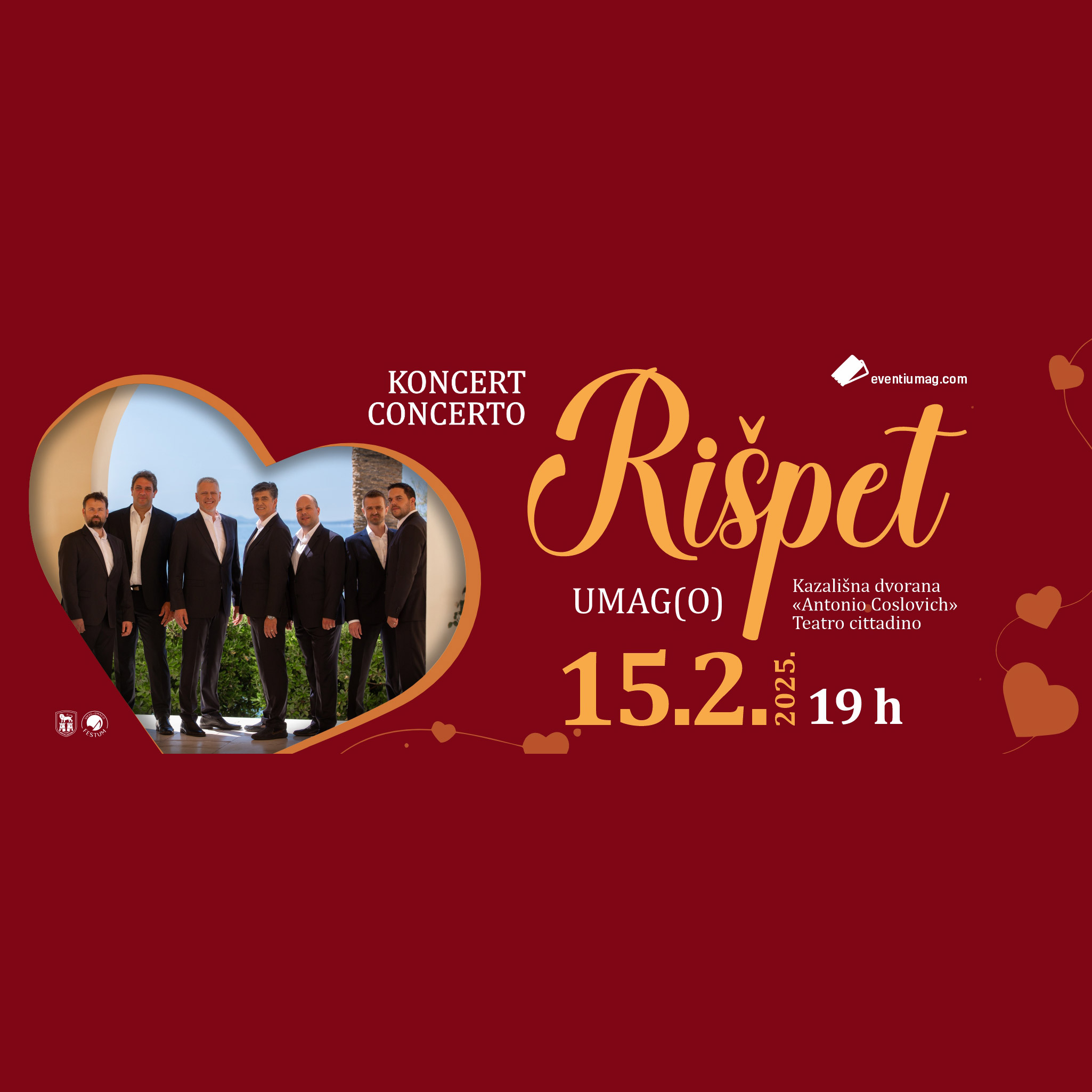 Klapa Rišpet donosi romantičnu glazbenu večer u Umag