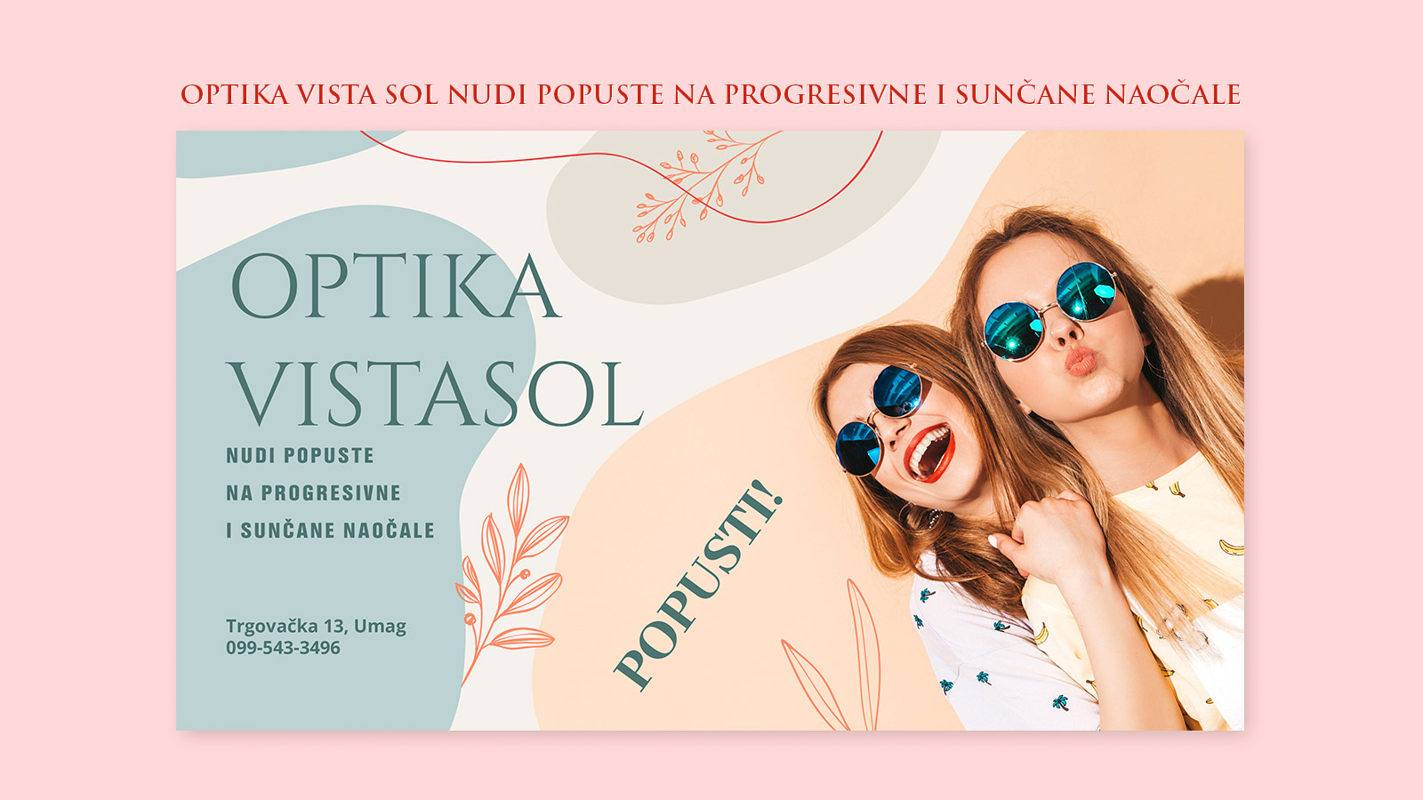 Optika Vista Sol nudi popuste na progresivne i sunčane naočale