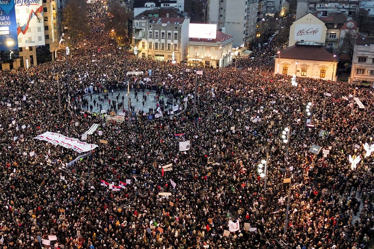 Studentski prosvjedi u Beogradu