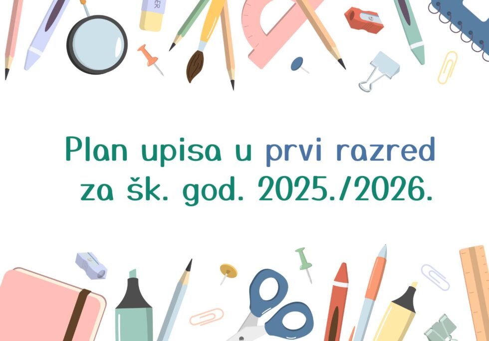 Informacije o upisu djece u 1. razred osnovne škole